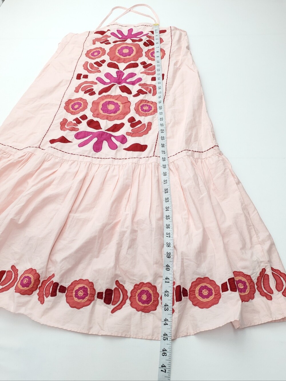 NEW Zara Limited Edition Vibrant Floral Embroidered Cotton Summer Dress Pink XS - Picture 4 of 10